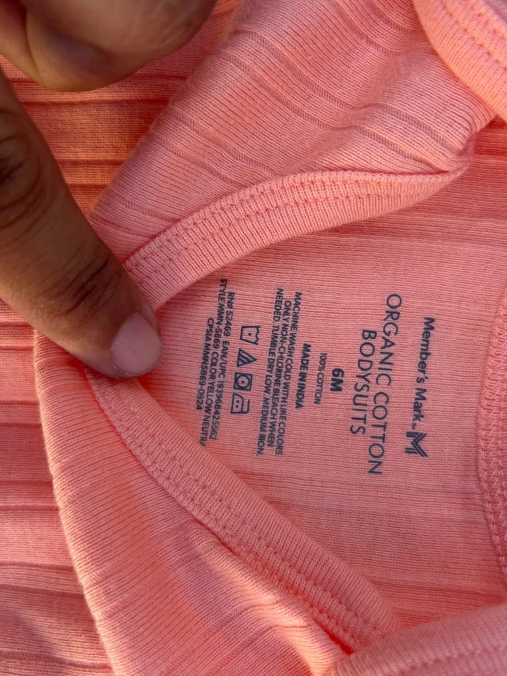 Blue Hot Air Balloon & Coral Ribbed Baby bodysuit Set